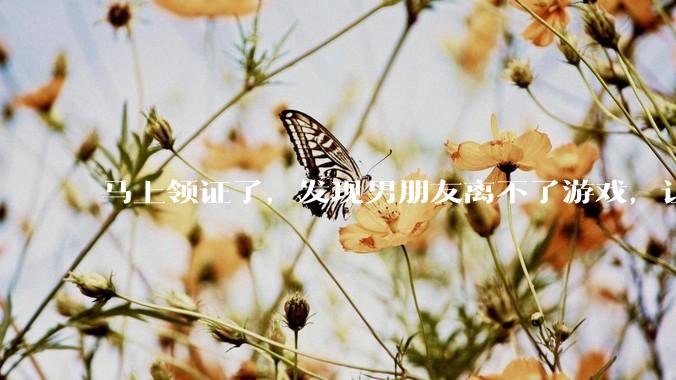 马上领证了，发现男朋友离不了游戏，让他少打游戏他会非常生气，正常吗？