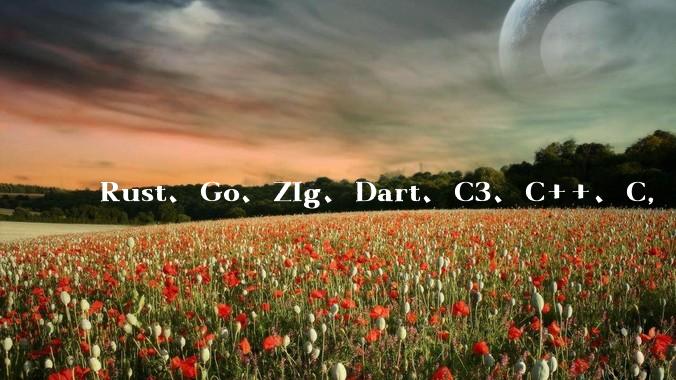 Rust、Go、Zig、Dart、C3、C++、C，仓颉、moonbit、凹语言哪个语言更有未来？